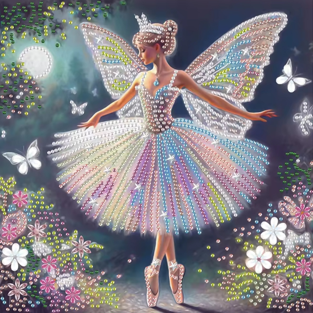 Embroidery Handicraft - Butterfly Fairy Pattern Series Special Shape