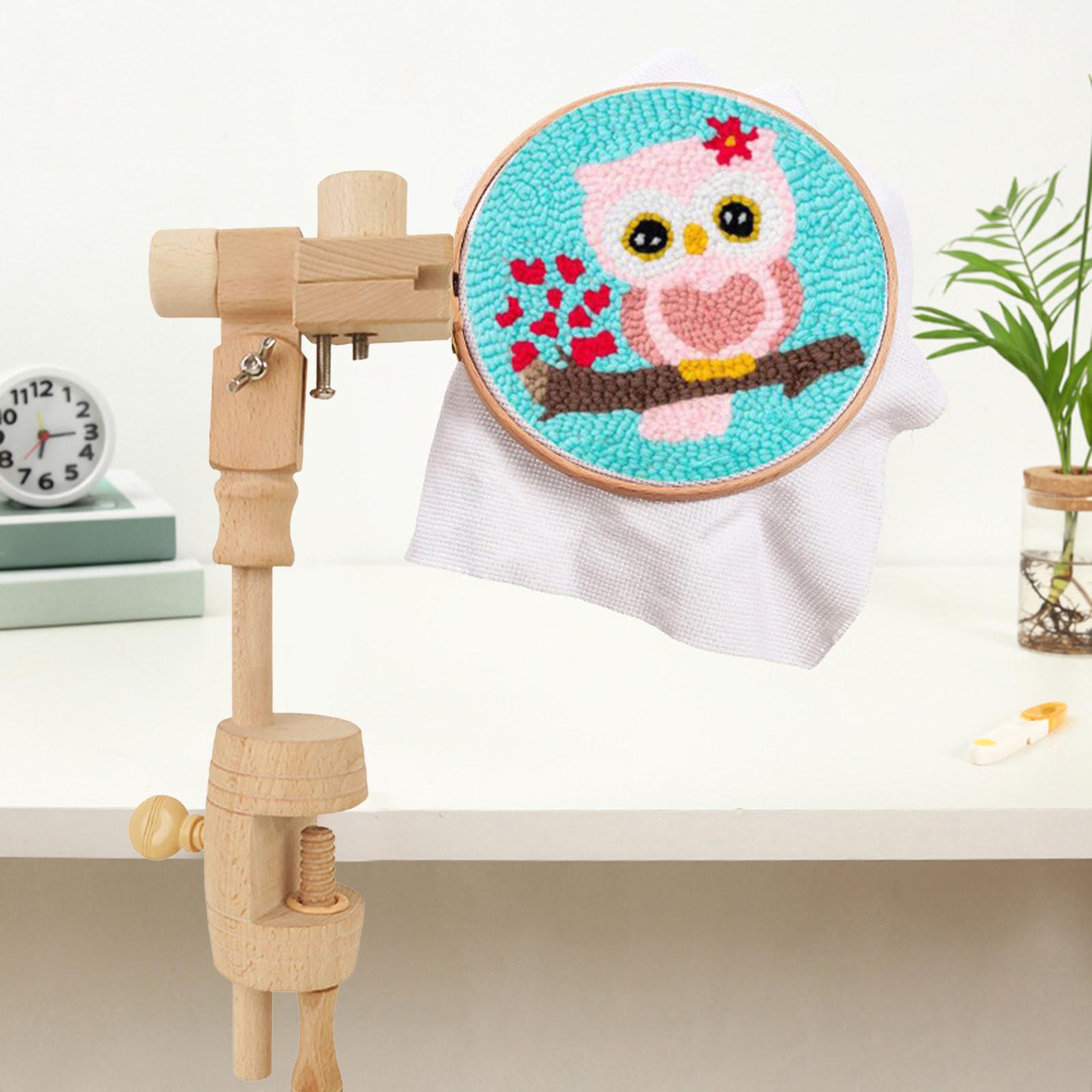 Frame Display Wood - Adjustable Cross Stitch Rack Wooden Lap