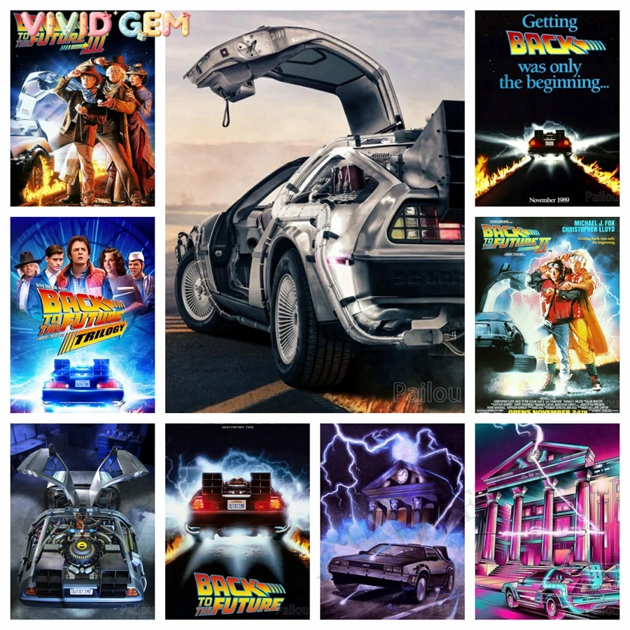 Embroidery Art - VIVID GEM Back To The Future