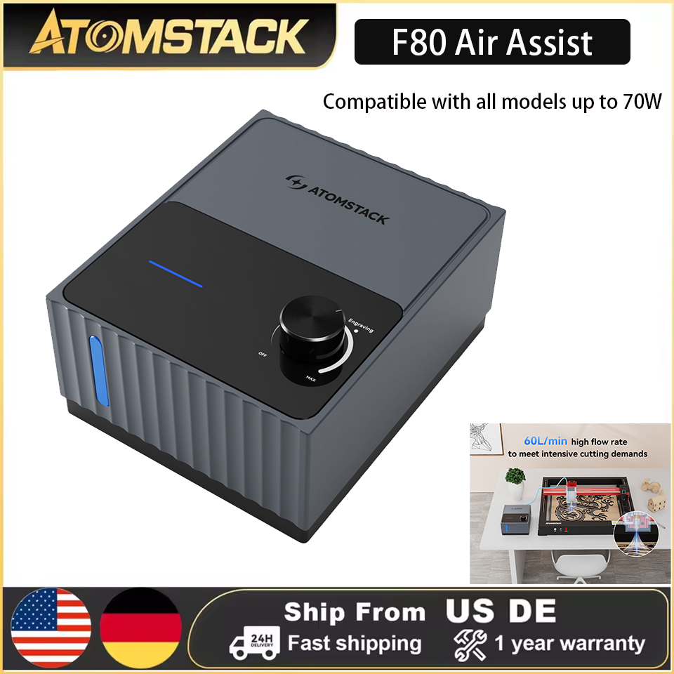 Embroidery Removal - Atomstack F80 Air Assist Pump for