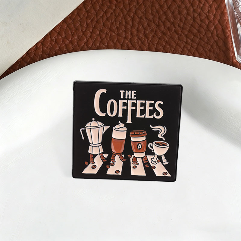 The Coffees Enamel Pins Abbey  - Embroidery Initials recension och pris