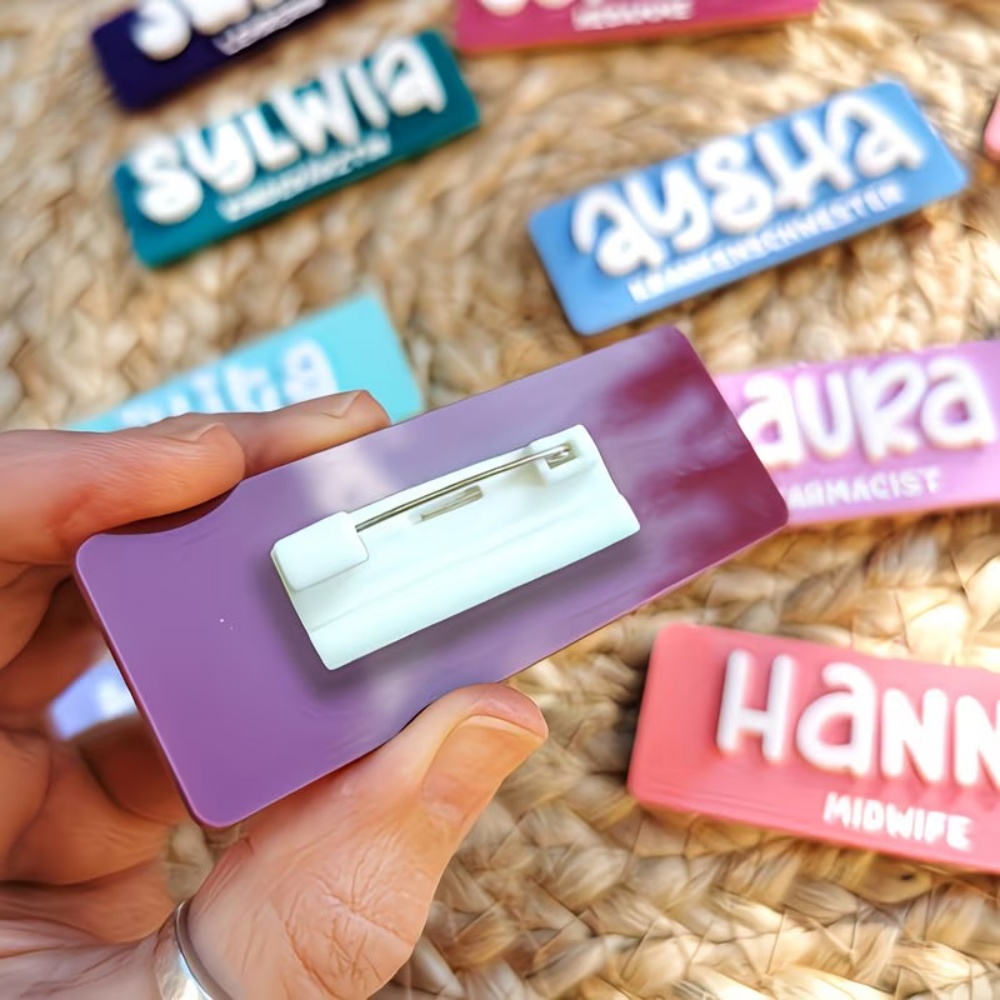Personalized Name Brooch Badge - Embroidery Names recension och pris