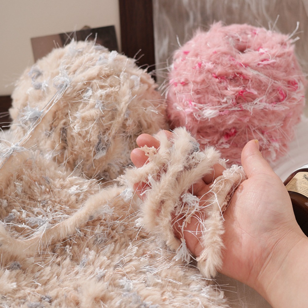 Faux Fur Blend Yarn, 100g Cand - Embroidery Hat Machine recension och pris