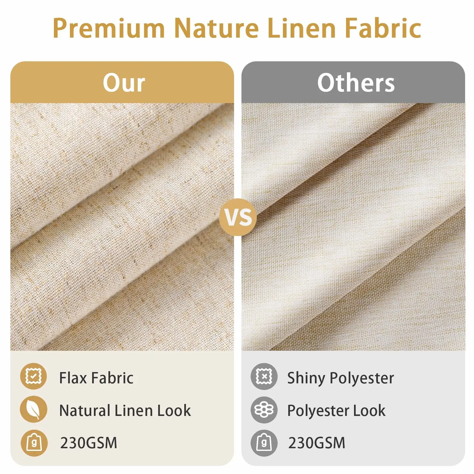 Linen Shower Curtain Beige Boh - Linen Fabric Natural recension och pris