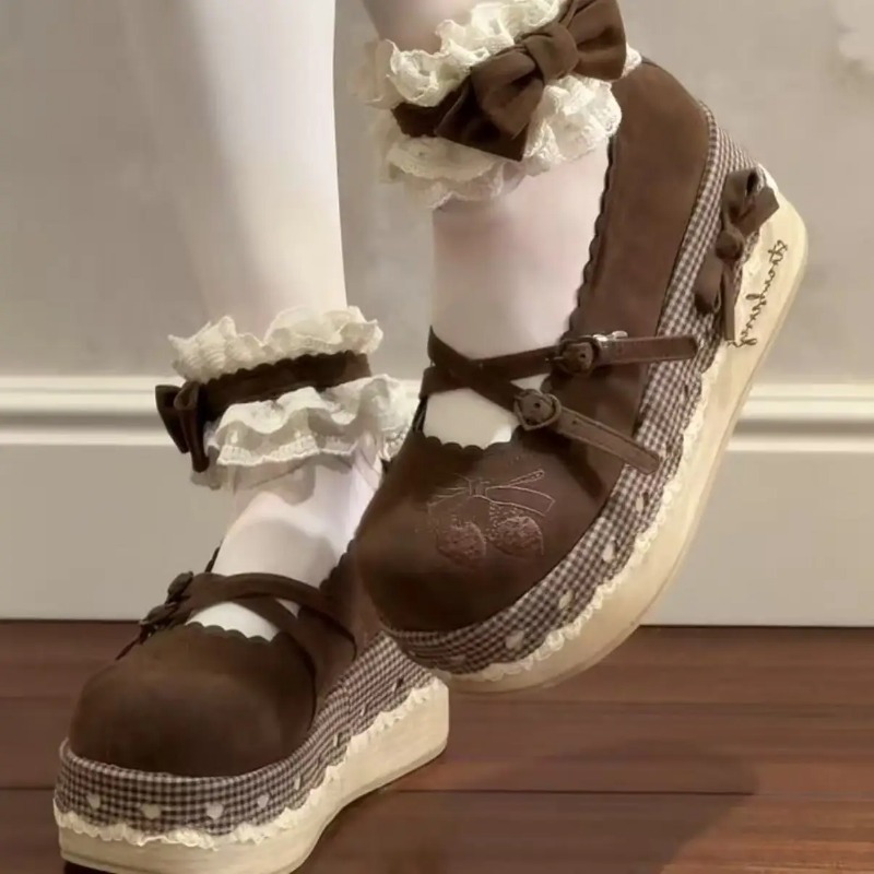Lolita High Heels Height Incre - Embroidery Canvas recension och pris