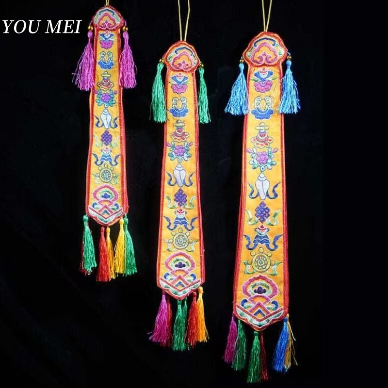 Nepal Handmade Eight Auspiciou - Embroidery Handicraft recension och pris