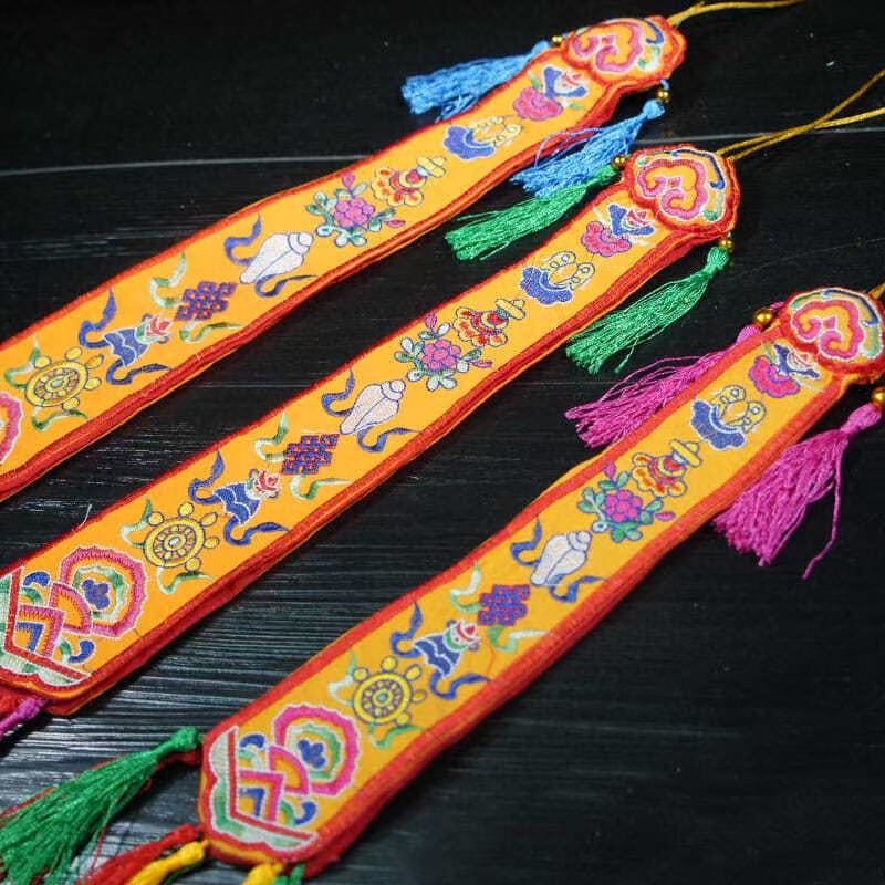Nepal Handmade Eight Auspiciou - Embroidery Handicraft recension och pris
