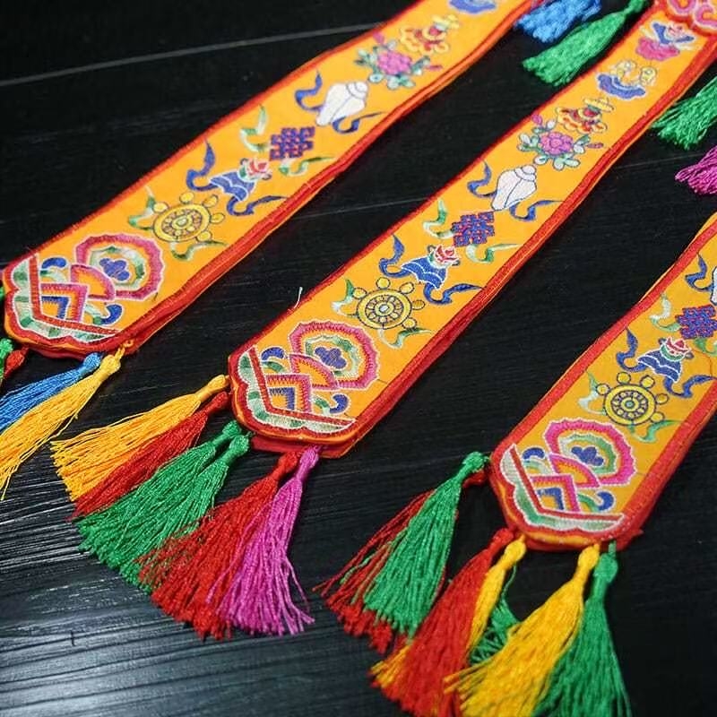 Nepal Handmade Eight Auspiciou - Embroidery Handicraft recension och pris