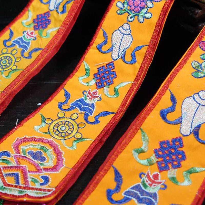Nepal Handmade Eight Auspiciou - Embroidery Handicraft recension och pris