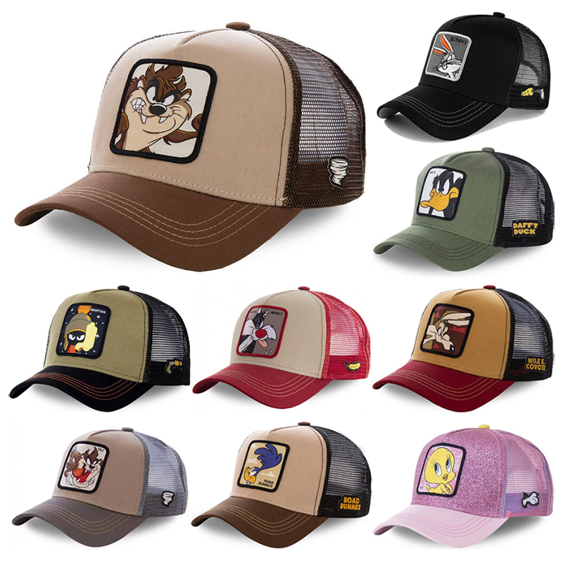 Cartoon Anime Trucker Cap Mesh - Embroidery Hat Machine recension och pris