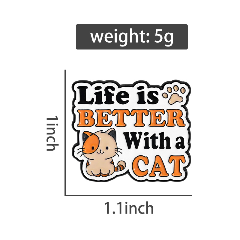 Life Is Better With A Cat Enam - Embroidery Initials recension och pris