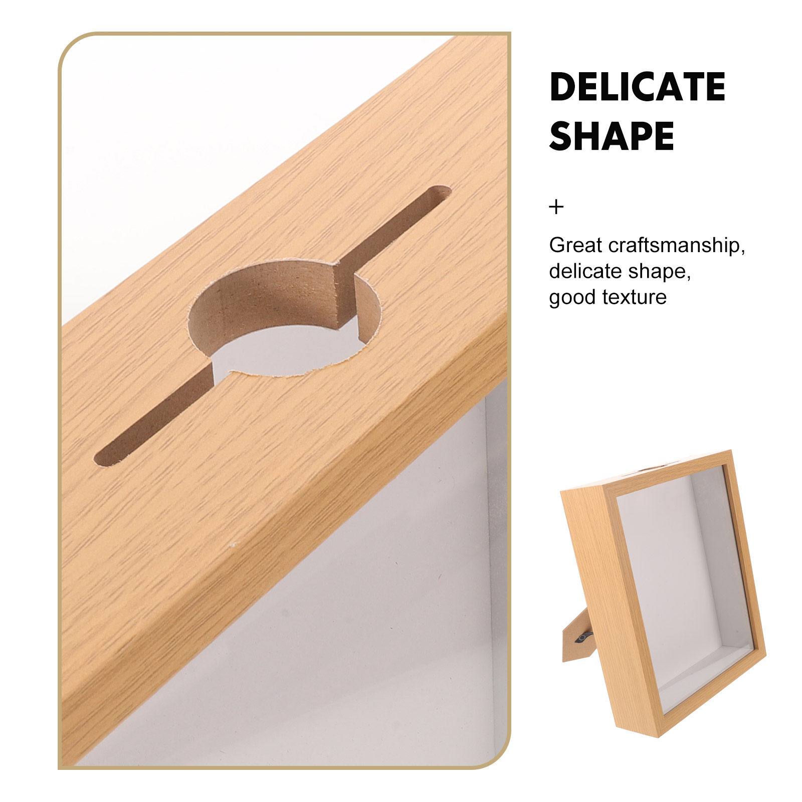 Shell Shadow Box Frame Rustic  - Frame Display Wood recension och pris
