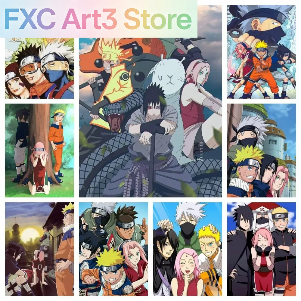 Frameless 1pc Naruto Class Sev - Embroidery Canvas recension och pris