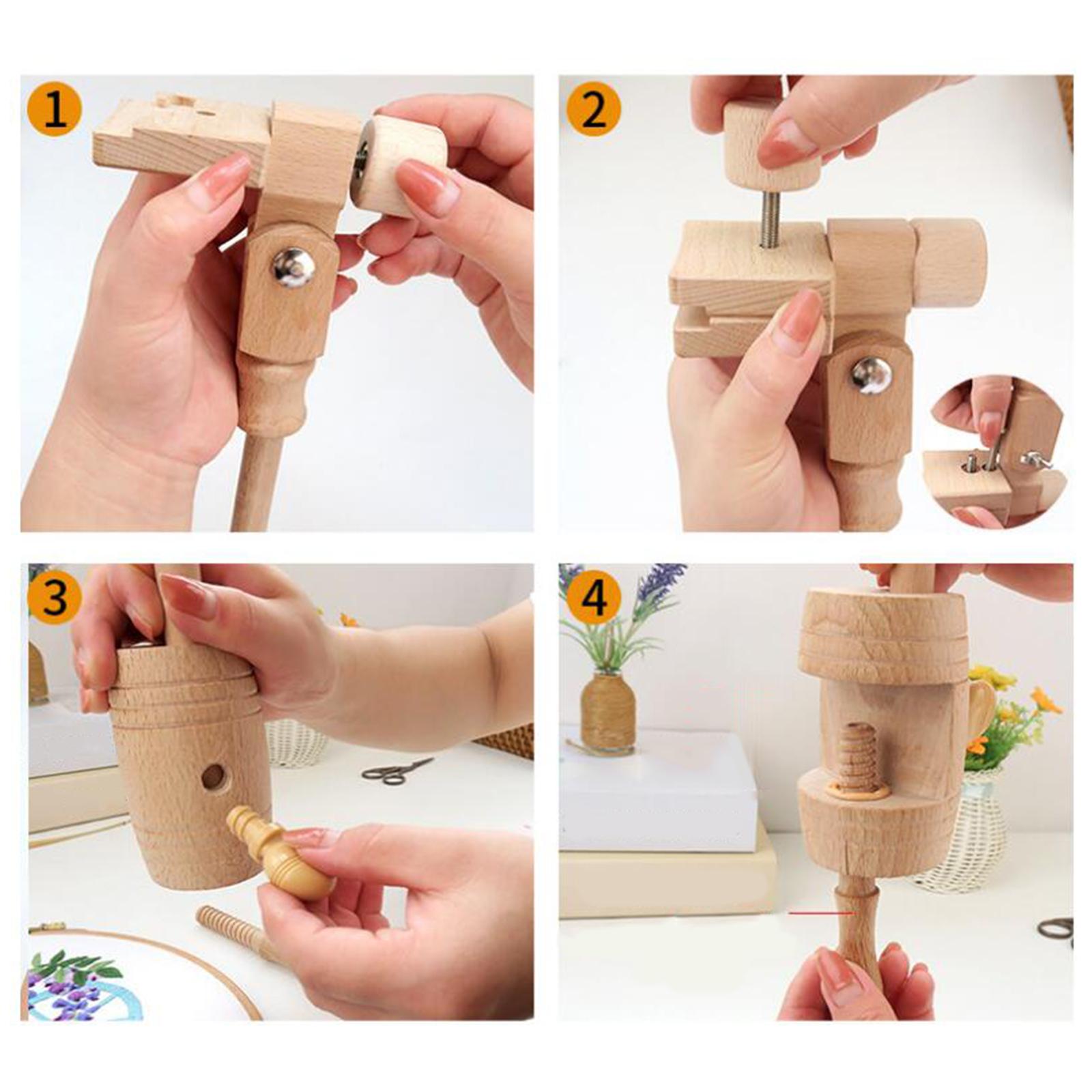 Adjustable Cross Stitch Rack W - Frame Display Wood recension och pris