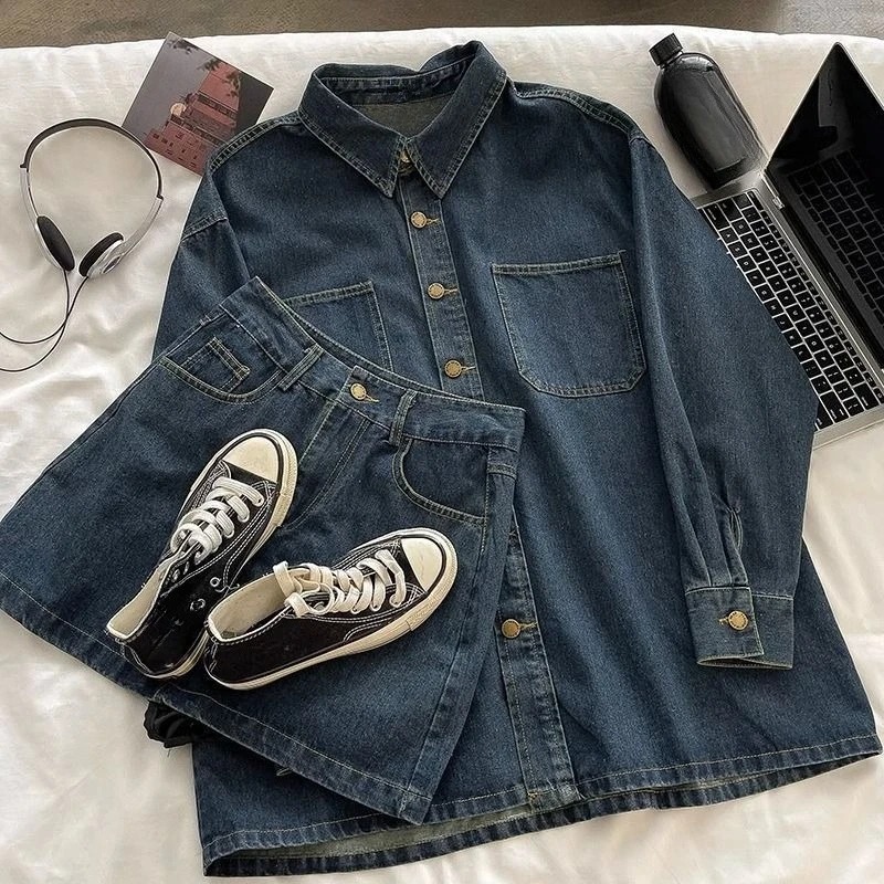 Y2K Denim Skirt Set: Vintage J - Embroidery In The Piece recension och pris