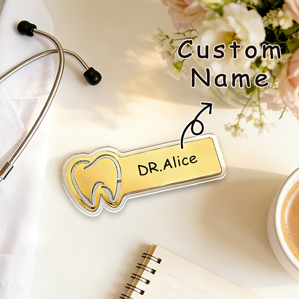 Custom Doctor Nurses'Name Broo - Embroidery Names recension och pris
