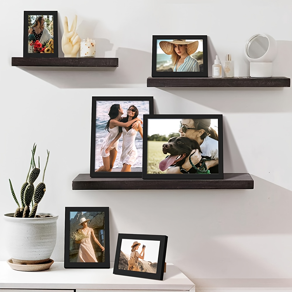 5-Piece Set A4 Black Wooden Ph - Frame Display Wood recension och pris