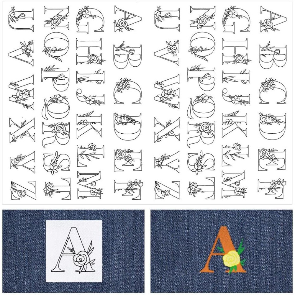 104Pcs Letter Embroidery Trans - Embroidery Initials recension och pris
