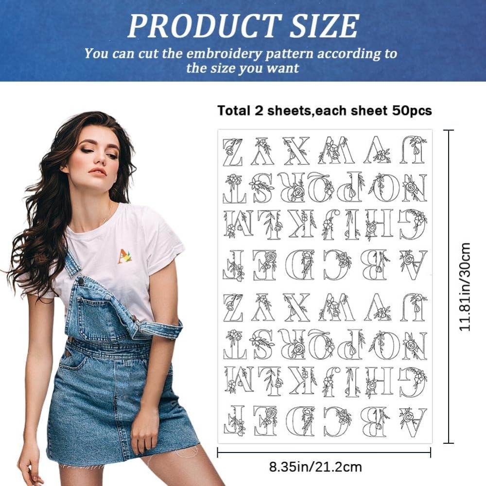 104Pcs Letter Embroidery Trans - Embroidery Initials recension och pris