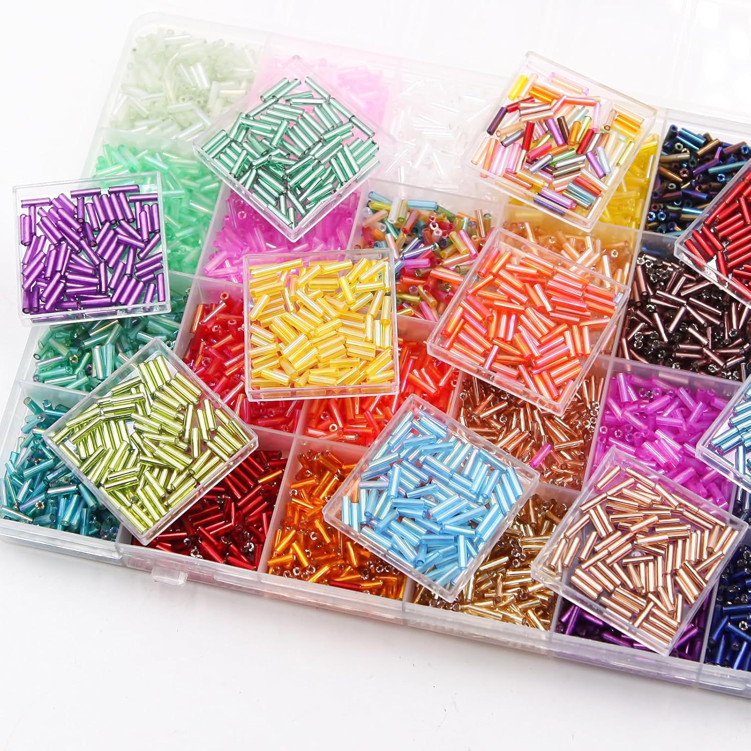 About 6720Pcs/Box 7mm 28 Color - Embroidery Beads recension och pris
