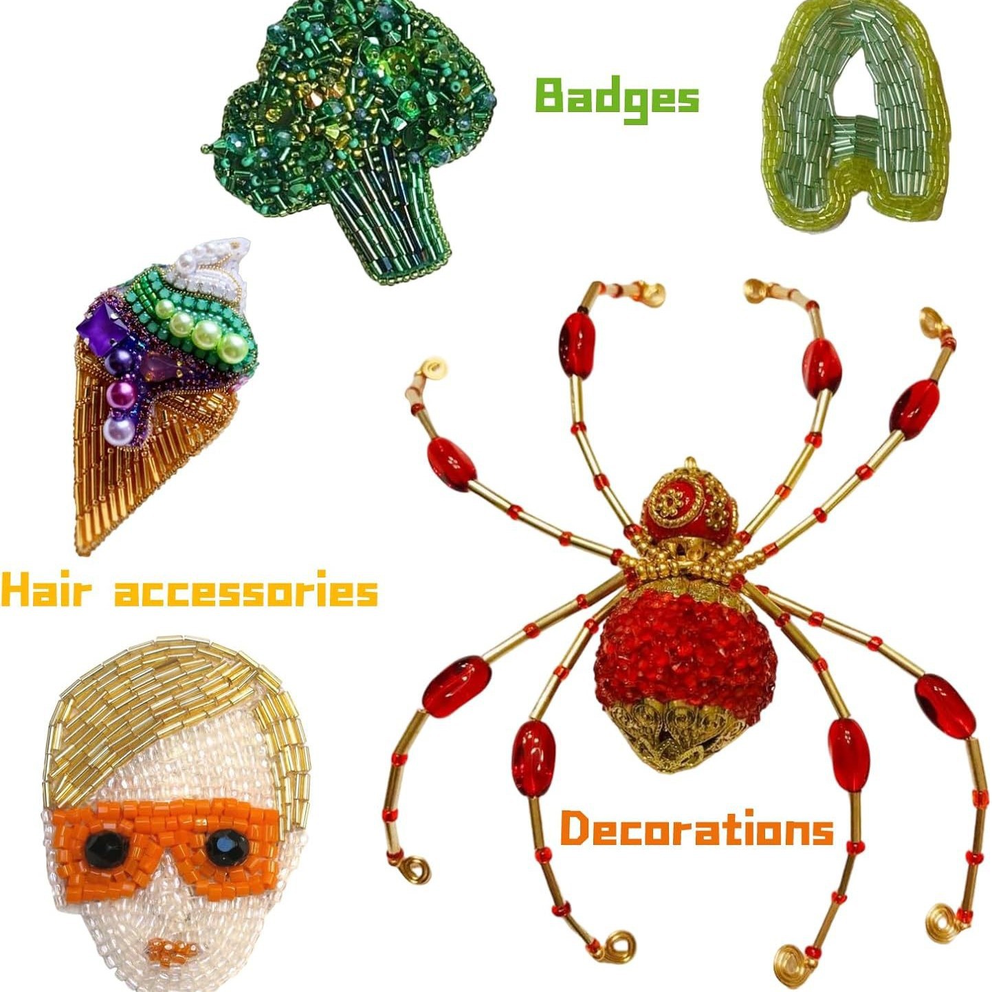 About 6720Pcs/Box 7mm 28 Color - Embroidery Beads recension och pris