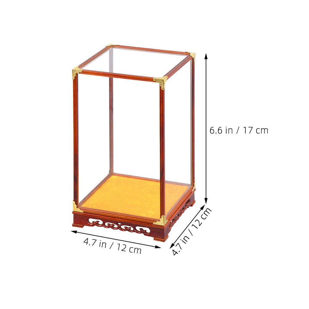 Glass Display Box Buddha Prote - Frame Display Wood recension och pris