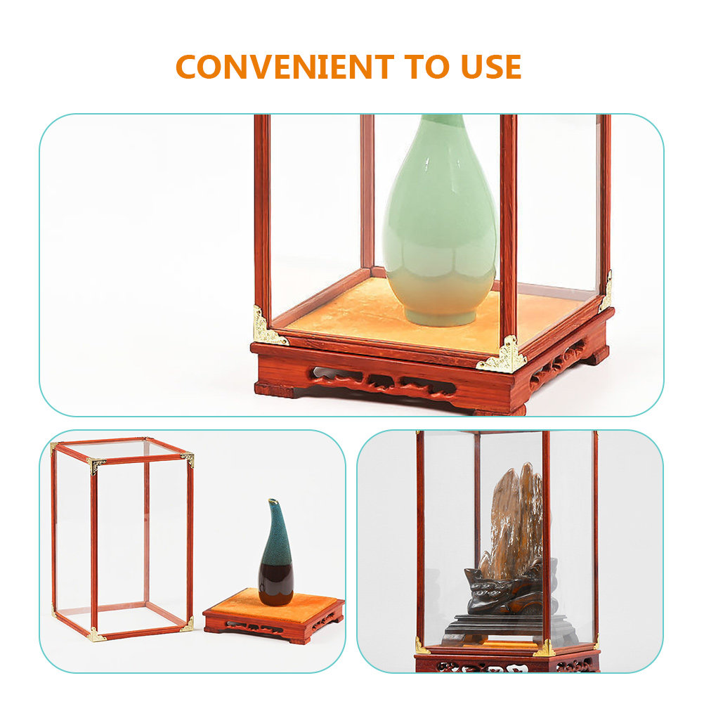 Glass Display Box Buddha Prote - Frame Display Wood recension och pris