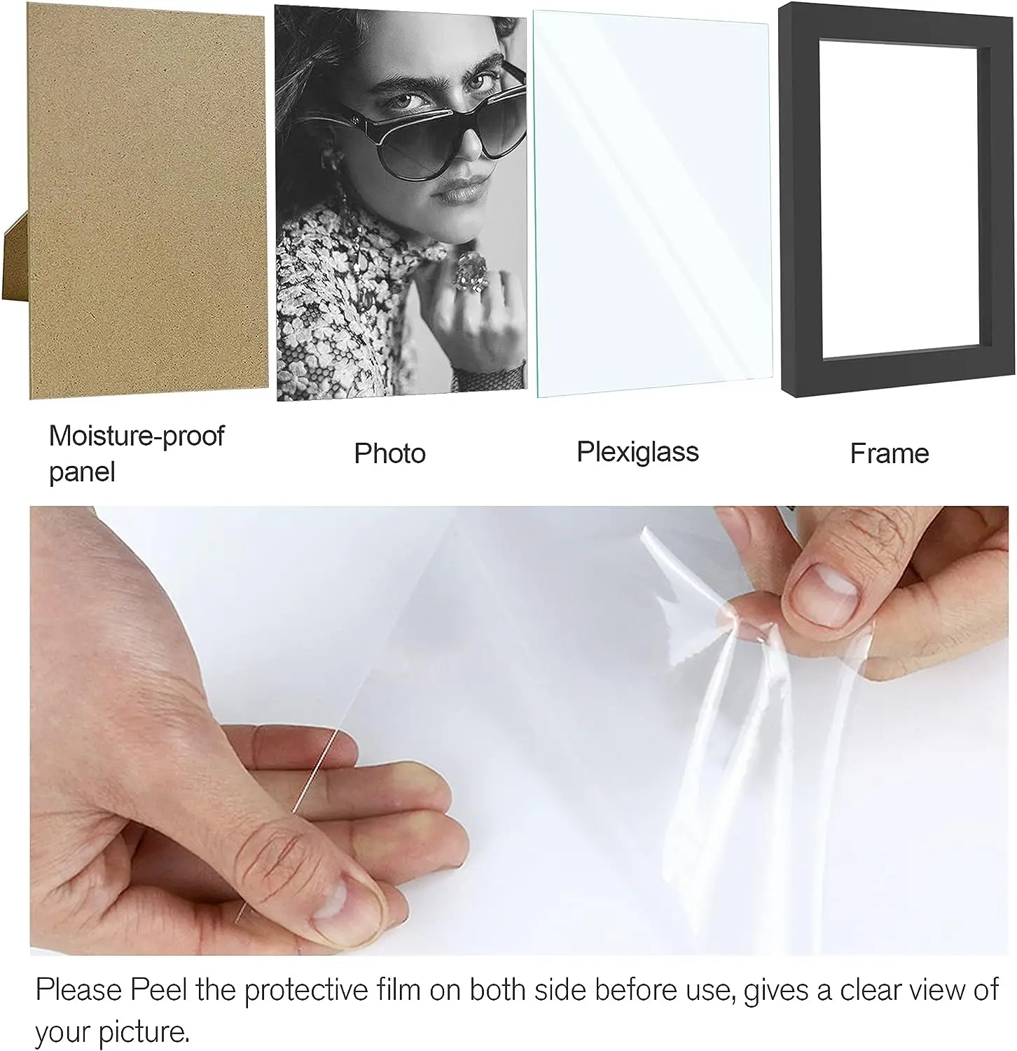 4x6IN 14pcs/Set Picture Frames - Frame Display Wood recension och pris