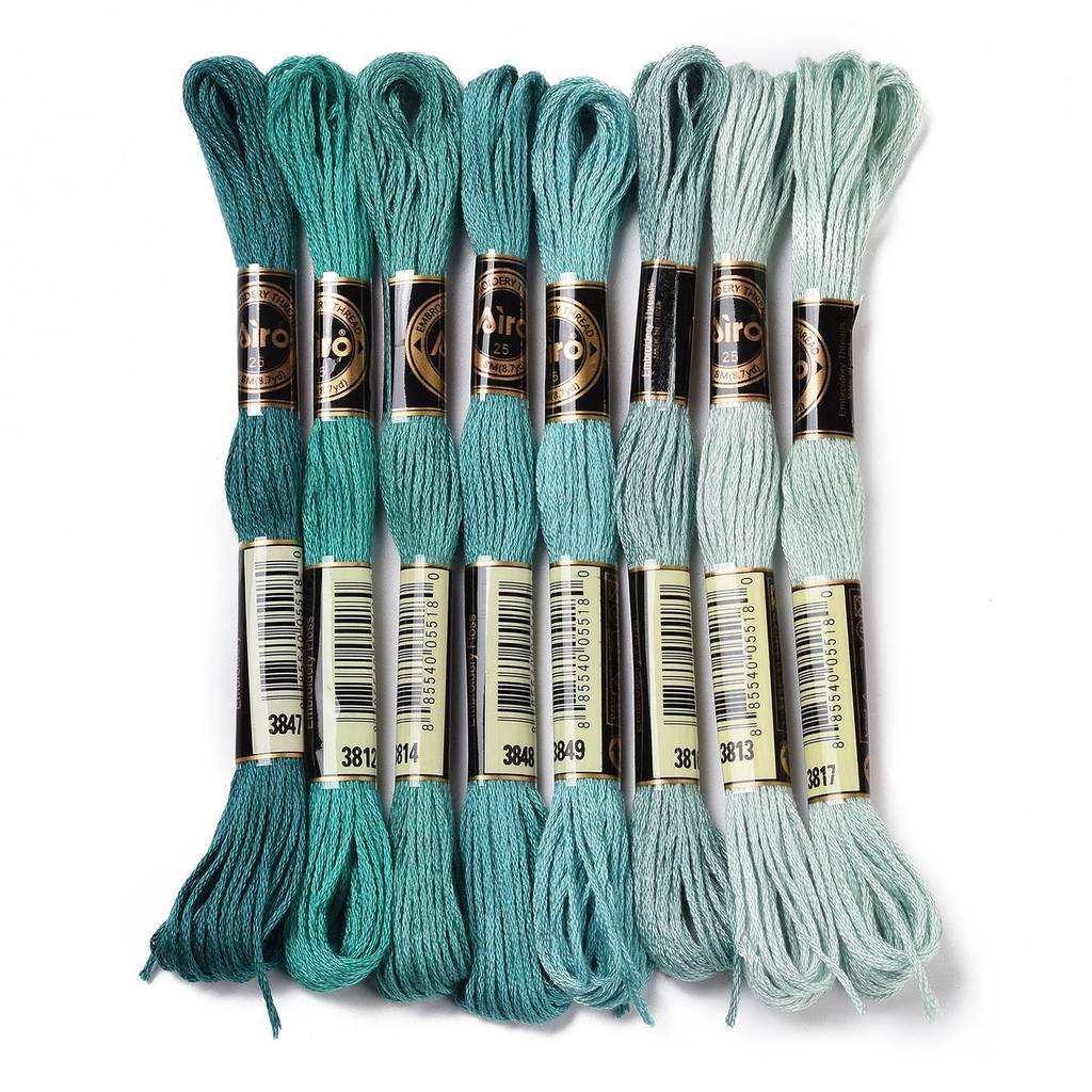 1Set 8 Skeins 0.5mm 6-Ply Poly - Embroidery Beads recension och pris