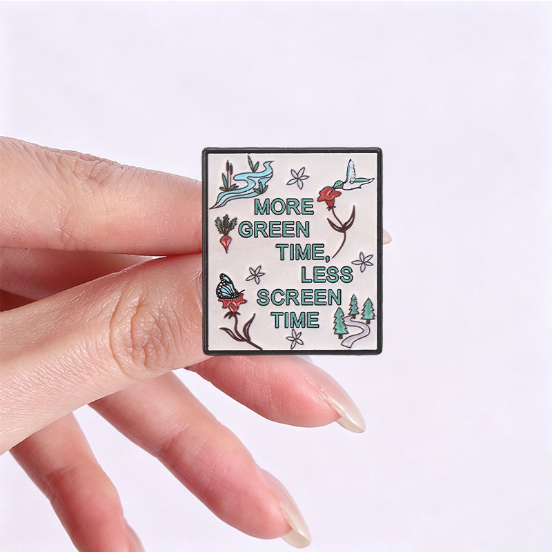 Inspirational Quote Enamel Pin - Embroidery Initials recension och pris