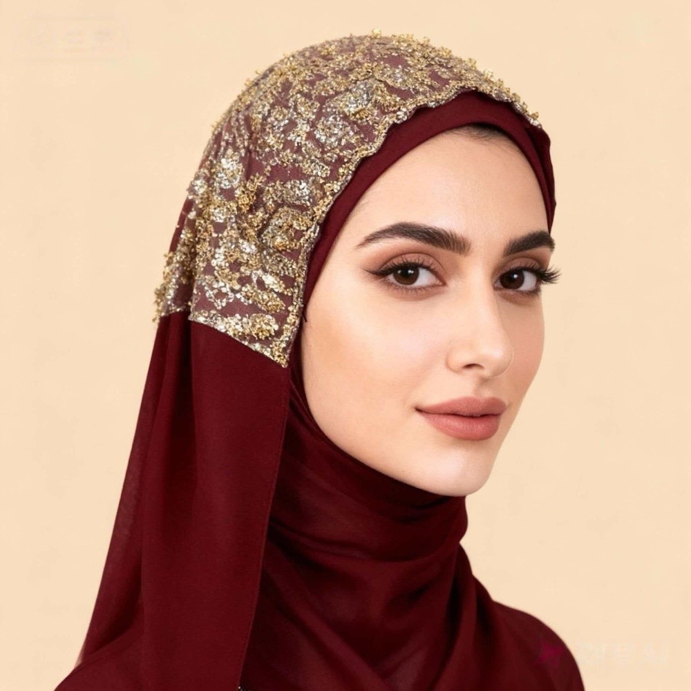 Fashion Silk Pearl Chiffon Hij - Embroidery Beads recension och pris