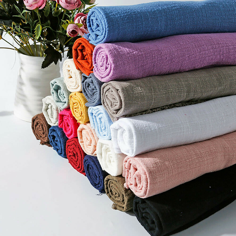 Colorful Thin Linen Cotton Cre - Linen Fabric Natural recension och pris