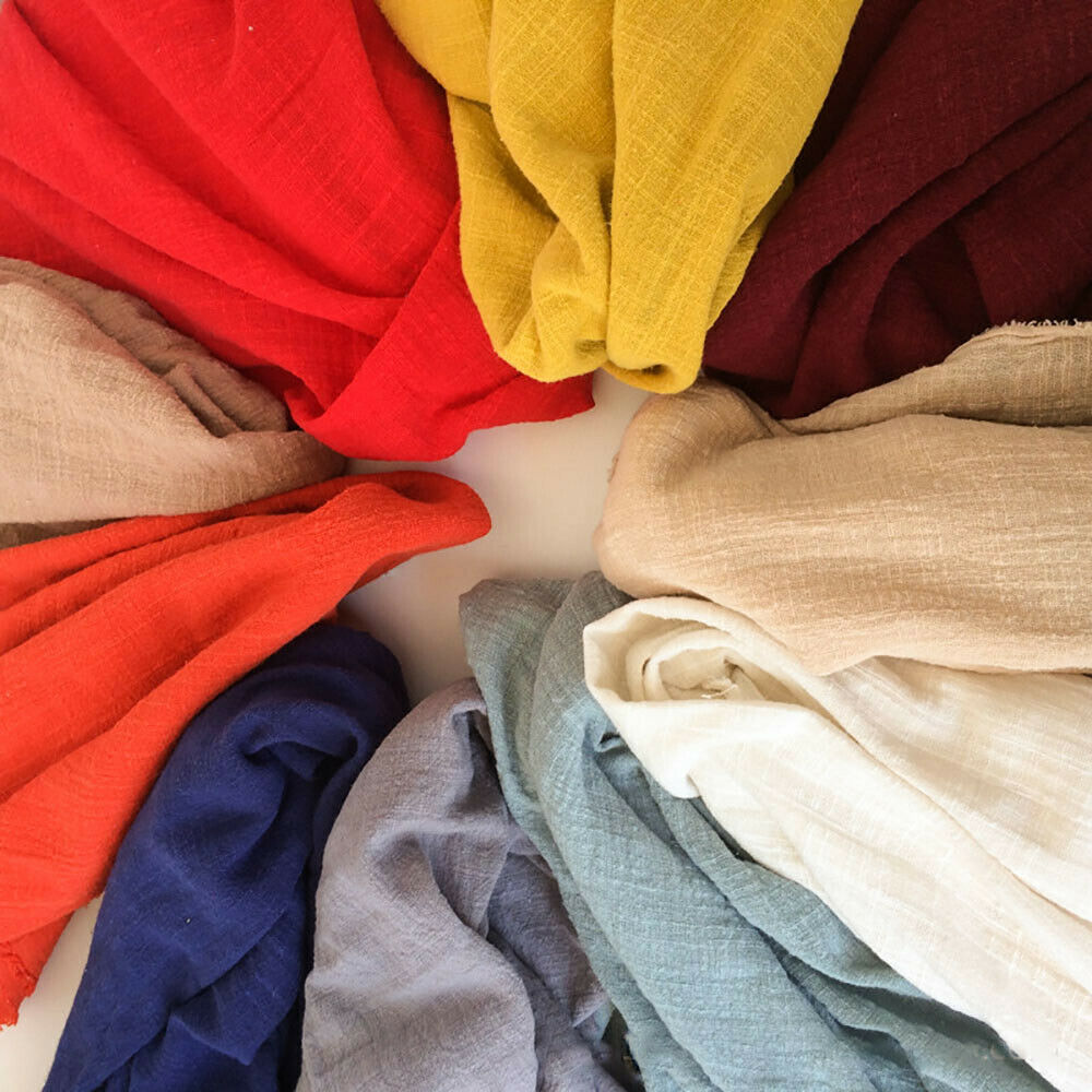 Colorful Thin Linen Cotton Cre - Linen Fabric Natural recension och pris